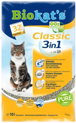 Biokat's Classic 3in1 Cat Litter - 10 L By Biokat's