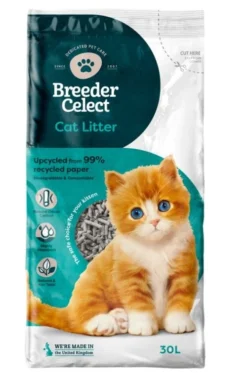 Breeder Celect Paper Pellet Cat Litter - 30 Litre By Breeder Celect