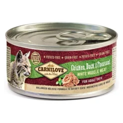 Carnilove Chicken Duck Phesant Wet Cat Food Tins - 12 X 100g By Carnilove
