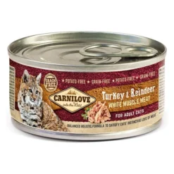Carnilove Turkey & Reindeer Wet Cat Food Tins - 12 X 100g By Carnilove