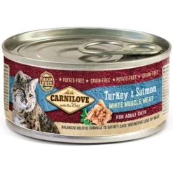 Carnilove Turkey & Salmon Wet Cat Food Tins - 12 X 100g By Carnilove