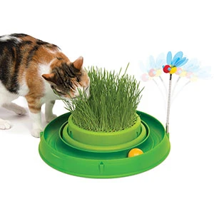 Catit Play Circuit With Ball & Grass Cat Toy By Catit 1 Catit Play Circuit With Ball & Grass Cat Toy By Catit