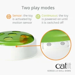 Catit Senses 2.0 Electronic Ball Dome Cat Toy By Catit -Cat's Store Catit Senses 2.0 Ball Dome Cat Toy 5