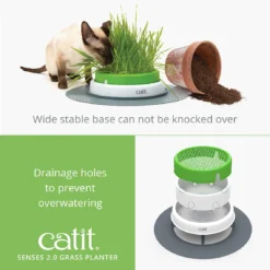 Catit Senses 2.0 Grass Planter By Catit -Cat's Store Catit Senses 2.0 Grass Planter 3