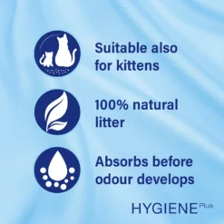 Catsan Hygiene Non-Clumping Odour Control Cat Litter - 20L By Catsan -Cat's Store Catsan Hygiene Plus Cat Litter Cat Litter 20L 7 scaled