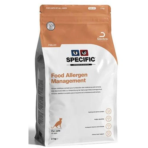 Dechra Specific FDD-HY Food Allergy Management Dry Cat Food - 2kg By Dechra Specific 1 Dechra Specific FDD-HY Food Allergy Management Dry Cat Food - 2kg By Dechra Specific