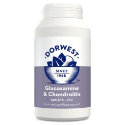 Dorwest Glucosamine & Chondroitin Tablets For Dogs & Cats - 200 Tablets By Dorwest