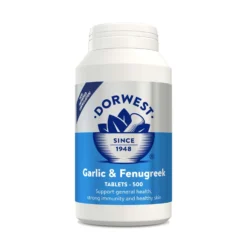 Dorwest Garlic And Fenugreek Tablets For Dogs & Cats - 500 Tablets By Dorwest