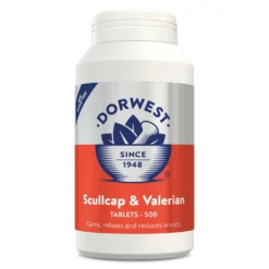 Dorwest Scullcap & Valerian Tablets For Dogs & Cats - 500 Tablets By Dorwest