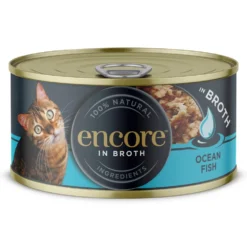 Encore Natural Wet Cat Food Tins Ocean Fish In Broth - 16 X 70g By Encore