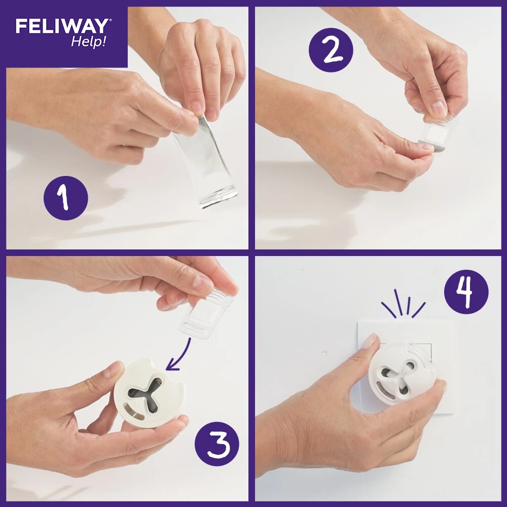 Feliway Help! Calming Diffuser & 7 Day Cartridge For Cats By Feliway 2 Feliway Help! Calming Diffuser & 7 Day Cartridge For Cats By Feliway - Image 2