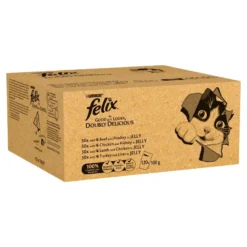 Felix As Good As It Looks Doubly Delicious Adult Mixed Selection Wet Cat Food Pouches - 120 X 100g By Felix -Cat's Store Felix As Good As It Looks Doubly Delicious Adult Mixed Selection Wet Cat Food Pouches 120 x 100g 4
