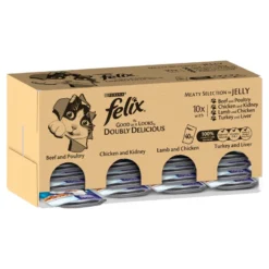 Felix As Good As It Looks Doubly Delicious Adult Mixed Selection Wet Cat Food Pouches - 120 X 100g By Felix -Cat's Store Felix As Good As It Looks Doubly Delicious Adult Mixed Selection Wet Cat Food Pouches 120 x 100g 5