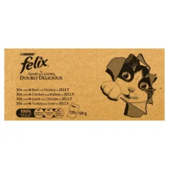 Felix As Good As It Looks Doubly Delicious Adult Mixed Selection Wet Cat Food Pouches - 120 X 100g By Felix -Cat's Store Felix As Good As It Looks Doubly Delicious Adult Mixed Selection Wet Cat Food Pouches 120 x 100g 6
