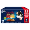 Felix As Good As It Looks Doubly Delicious Meat Cat Pouches - 88 X 100g By Felix