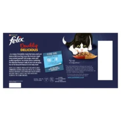 Felix As Good As It Looks Doubly Delicious Meat Cat Pouches - 88 X 100g By Felix -Cat's Store Felix As Good As It Looks Doubly Delicious Meat Cat Pouches 88 x 100g 3