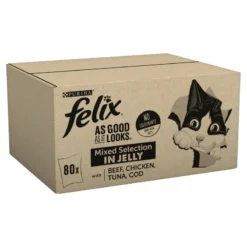 Felix As Good As It Looks Meat And Fish Cat Food - 80 X 100g By Felix