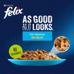 Felix As Good As It Looks Fish Mixed Adult Cat Pouches - 120 X 100g By Felix -Cat's Store Felix As Good As It Looks Ocean Feasts Mixed Adult Cat Pouches 120 x 100g 4