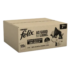 Felix As Good As It Looks Senior 7+ Wet Cat Food Pouches - 120 X 100g By Felix
