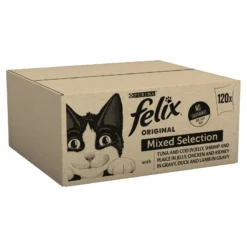 Felix Mixed Selection Adult Wet Cat Food Pouches In Jelly & Gravy- 120 X 100g By Felix