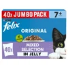Felix Senior Variety In Jelly Wet Cat Food Pouches - 40 X 100g By Felix