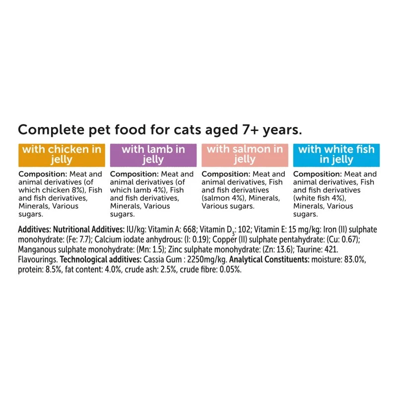 Felix Senior Variety In Jelly Wet Cat Food Pouches - 40 X 100g By Felix 5 Felix Senior Variety In Jelly Wet Cat Food Pouches - 40 X 100g By Felix - Image 5