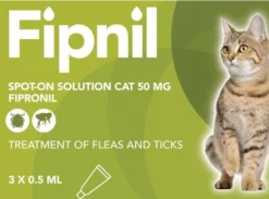 Fipnil Spot-On Flea Treatment For Cats And Kittens - 3 Pack By Fipnil