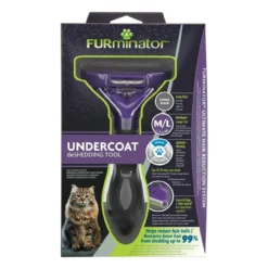 Furminator Deshedding Tool For Large Cats With Long Hair By Furminator