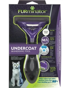Furminator Deshedding Tool For Large Cats With Short Hair By Furminator