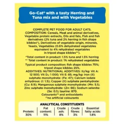 Go Cat Tuna, Herring & Veg Dry Cat Food - 10kg By Go Cat -Cat's Store Go Cat Tuna Herring Veg Dry Cat Food 10kg 99