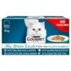 Gourmet Perle Chef's Ocean Collection In Gravy Wet Cat Food Pouches - 60 X 85g By Gourmet