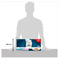 Gourmet Perle Chef's Ocean Collection In Gravy Wet Cat Food Pouches - 60 X 85g By Gourmet -Cat's Store Gourmet Perle Chefs Ocean Collection In Gravy 60Pk Cat Food 85G 6