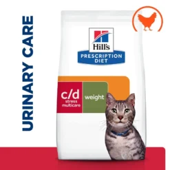 Hill's Prescription Diet C/d Urinary Stress + Metabolic With Chicken Dry Cat Food - 3kg By Hills Prescription Diet -Cat's Store Hills Prescription Diet C D Urinary Stress Metabolic with Chicken Dry Cat Food 3kg 2