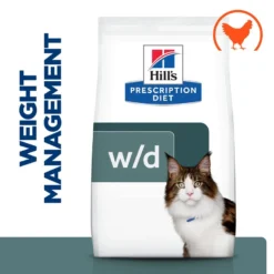 Hill's Prescription Diet W/D Feline Cat Food - 3kg By Hills Prescription Diet