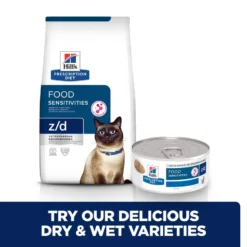 Hill's Prescription Diet Z/d Food Sensitivities Dry Cat Food - 6kg By Hills Prescription Diet -Cat's Store Hills Prescription Diet z d Food Sensitivities Dry Cat Food 6kg 4
