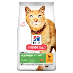 Hill's Science Plan Adult 7+ Youthful Vitality Chicken Dry Cat Food - 7kg By Hills