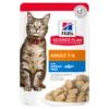 Hill's Science Plan Adult Ocean Fish Cat Food Pouches - 12 X 85g By Hills