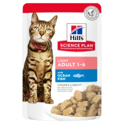 Hill's Science Plan Light Fish Multipack Cat Pouches - 12 X 85g By Hills