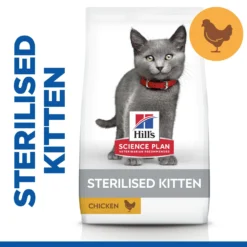 Hill's Science Plan Sterilised Kitten Dry Food With Chicken - 1.5 Kg By Hills -Cat's Store Hills Science Plan Sterilised Kitten Dry Food With Chicken 1.5 kg 3