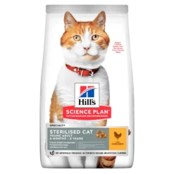 Hill's Science Plan Young Adult Sterilised Chicken Dry Cat Food - 3Kg By Hills
