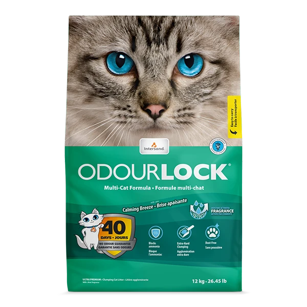 Intersand Odourlock Calming Breeze Cat Litter - 12kg By Intersand 1 Intersand Odourlock Calming Breeze Cat Litter - 12kg By Intersand