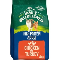 James Wellbeloved Adult Cat High Protein Chicken & Turkey - 4kg By James Wellbeloved