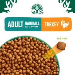 James Wellbeloved Adult Hairball Turkey Dry Cat Food - 1.5kg By James Wellbeloved -Cat's Store James wellbeloved Cat Hairball Turkey 1 5Kg 8