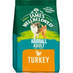 James Wellbeloved Adult Hairball Turkey Dry Cat Food - 1.5kg By James Wellbeloved -Cat's Store James wellbeloved Cat Hairball Turkey 1 5Kg 9
