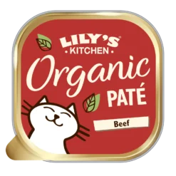 Lily's Kitchen Organic Beef Dinner Wet Cat Food Trays - 19 X 85g By Lilys Kitchen