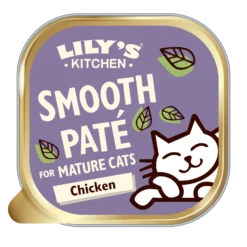 Lily's Kitchen Senior Smooth Chicken Pate Wet Cat Food Trays - 19 X 85g By Lilys Kitchen