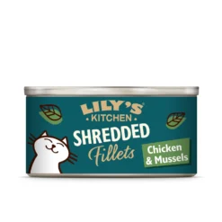 Lily's Kitchen Shredded Fillets Chicken & Mussels Wet Cat Food Tins - 24 X 70g By Lilys Kitchen