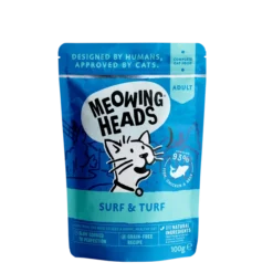 Meowing Heads Gone Fishin' Cat Food Tins 6 X 100g By Meowing Heads