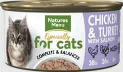 Natures Menu Especially For Cats Kitten Chicken Turkey & Salmon Wet Cat Food Cans - 18 X 85g By Natures Menu