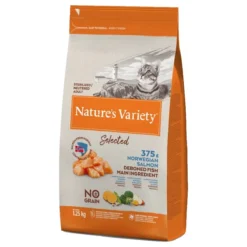 Natures Variety Selected Salmon Dry Cat Food - 1.25kg By Natures Variety